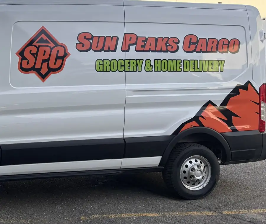 The Sun Peaks Cargo grocery and home delivery van