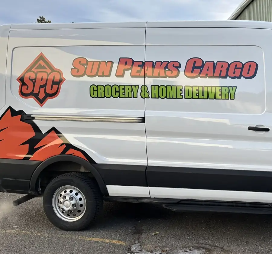 The Sun Peaks Cargo grocery and home delivery van